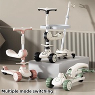 Balance footrest Kid scooter with fun music headlights, permanent glowing wheels 2-12 Years Children