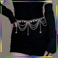 Women's Belt Chain Decorative Belt With Butterfly Tassel Belt Chain Gold Waist Chain Belt