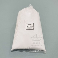 Bubuk Casting Gypsum Premium 500gr Putih White Semen Tepung Gipsum Powder Hard Fast Dry Handmade Han