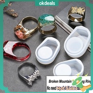 OKDEALS Fashion UV Epoxy Crystal Ring Resin Mould Silicone Mold Jewelry Making
