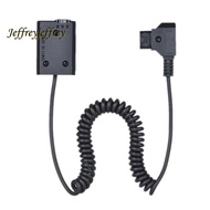 V-Mount /  D-Tap To NP-FW50 DC Coupler Power Dummy Battery Adapter Coiled Cable  A7 A7Ii A7S A7R A7S