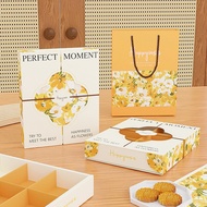 月餅包裝袋 月餅 包裝盒 6 Grid Thickened 80g Mid-Autumn Mooncake Gift Box Egg Yolk Crisp Green Group Packaging 