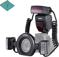 YONGNUO YN24EX E-TTL Macro Flash Speedlite 5600K 2pcs Flash Heads 4pcs Adapter Rings Canon EOS 1Dx 5