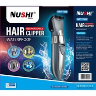 Nushi NRT-1008 Rechargeable Electric Hair Trimmer / Hair Clipper Set ( FULLY WASHABLE )