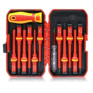 1000V VDE Insulated Screwdriver Set Magnetic Slotted Bits for Electrical Repair Professional