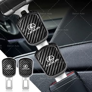 1/2pcs Carbon Fiber Car Seat Belt Logo Clip Car Seat-belt Extension Buckle for Lexus RX300 RX450 IS2