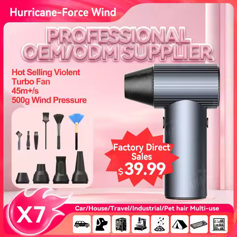 ADINKAM 500G Wind Pressure Electric Air Duster 90000RPM 2h Fast Charging for Car, Industrial, House,