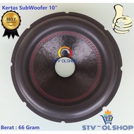 Ready Stok Kertas Speaker 10 Inch Subwoofer Import / Daun Speaker 10"