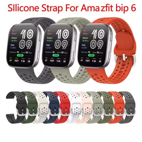 Original Silicone band For Amazfit Bip 6 Strap accessories sport breathable Soft Bracelet Correa pul