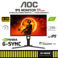 AOC U27G3XM 27-inch UHD 160Hz Fast IPS 4K Mini-LED Gaming Monitor (3Yrs Warranty)
