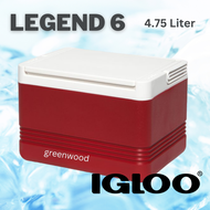 IGLOO Legend 6 Cooler Box Ice Box ( Original 4.75 Liter Volume extended ice retention Made in USA)