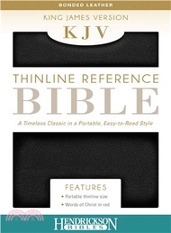 5078.Holy Bible ― KJV Black Bonded Leather Thinline Bible