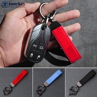 TIMEKEY Metal Car Suede Leather Keychain Key Chain Ring Accessories For BMW M X1 X3 X4 X5 X6 X7 E46 E90 F20 E60 E39 H6K7