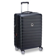 DELSEY Paris Jessica Hardside Expandable Luggage with Spinner Wheels (Black, Checked-Medium 25-Inch)