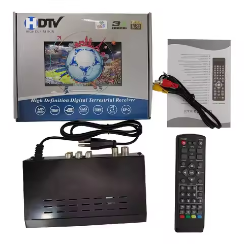 Russia Africa New DVB-T2 Terrestrial TV Receiver Support WIFI Dongle Youtube with AC3 DVB-C Digital 