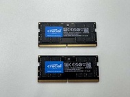 Crucial 32GB DDR5 4800 SODIMM CL40 Laptop Notebook Ram X2