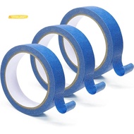 【yves_service】1Set Blue Painters Tape Multi- Medium Adhesive Paint Tape Safe Wall Painting, Edge Fin
