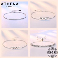 ATHENA JEWELRY Bangle Original Gelang Diamond Bracelet Rantai Fashion Silver Tangan 925 Moissanite Perempuan Women M146