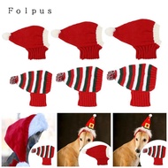 [Baosity11] Dog Christmas Hat Dog Winter Hat Dog Warm Hooded Hat Photo Props Head Wrap Dress