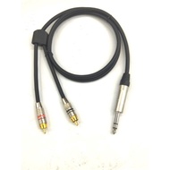 Canare Standard Cable 4Mtr Plus 2Jack RCA Male To Akai 6.5mm Stereo Male