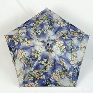 Three Fold Sun City Umbrella Female Literary Vinyl Sunny Umbrella S4G50QS1 Sunshade Retro MRYF