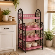 Lucky Star 4-Tier Dish Rack Mastro 4-Tier Plastic Dish Rack Lucky Star 4-Tier Mastro