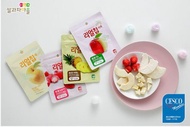 韓國SSALGWAJA米餅村 無添加水果脆片 - 草莓 / 蘋果 任選1種口味4包組