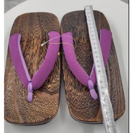 Japanese clog wooden sandals for women or children approximately 20 to 24cm feet