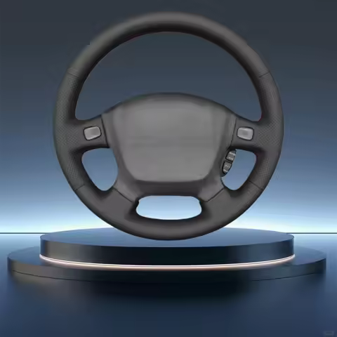 Hand-Stitched Black Microfiber Leather Steering Wheel Cover For Honda Civic EJ EJ1 EJ2 EG EG6 EG9 de