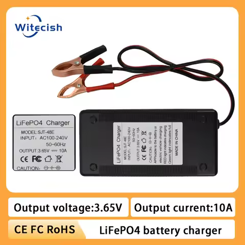 3.65V 10A Lifepo4 Fast Charger 1S 3.2V 3.3V LFP Energy Storage Solar Iron Phosphate RV Battery Cell 