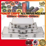 Poker Chips Aluminum Case 200/300/500pcs Casino Chips Storage Briefcase Poker Suitcase Organizer 筹码箱