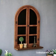 Fake Window Decoration Simulation American Country Vintage Old Blackboard Wall Hanging Storage Parti