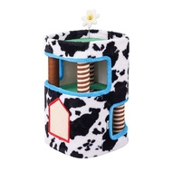 zeze | ที่ปีนสำหรับแมวหลายตัวพร้อมที่นอนคู่และกระดานขัดเล็บ