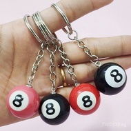 2.5cm Unique Black8Billiard Keychain Bag Pendant Ball Simulation Pool Keychain Small Gift In Stock J