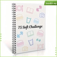 [LovoskibcMY] 75 Soft Challenge Journal Organizer Notepad Workout Log 75 Day Soft Challenge Planner