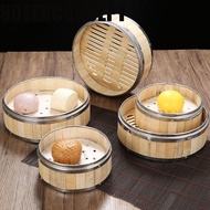 SDEERCONCEPT Bamboo Steamer Woven Bamboo Chinese Gift Idea Bao Buns Dim Sum Steam Basket Food Steame