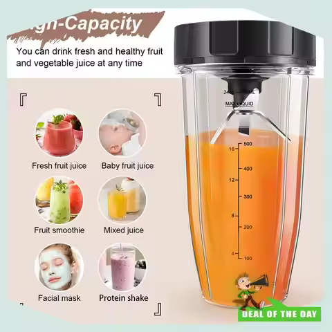24-Hour Delivery Blender Replacement Parts For Ninja, 24Oz Cup 7 Fins Extractor Blade, For Nutri Nin