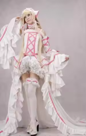 Chobits Costumes Chii white Dress Lolita Cosplay Costume