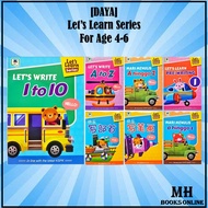 [MH] Buku Latihan PraSekolah: LET'S LEARN Writing Series (Number , Alphabet , Pre-Writing， 学写部首 &amp; 学写笔画 )