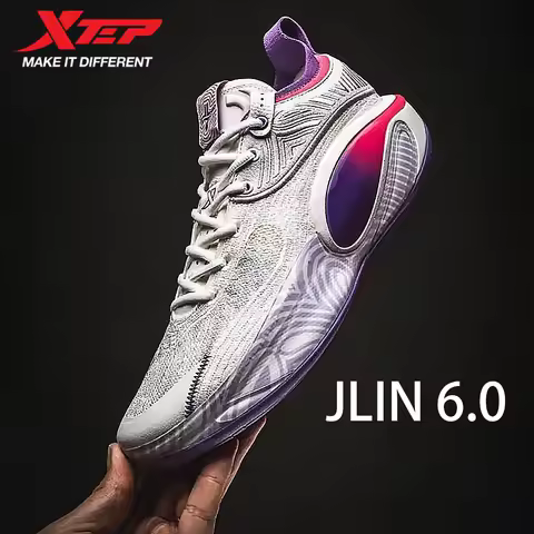 XTEP JLIN6 Professional Men Basketball Shoes Carbon Plate Combat Training Sports Shoes Male Sneakers