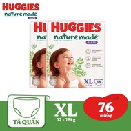 Combo 2 Tã Quần Huggies Platinum Nature Made XL38