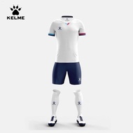 KELME Kelme ชุดสูทชุดฟุตบอลสำหรับผู้ชายเสื้อเจอร์ซีย์ตามสั่งชุดเครื่องแบบทีมเกมสำหรับเด็กผู้ใหญ่พิมพ์ลายแขนสั้น