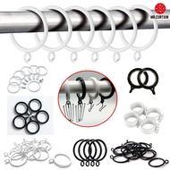 Aksesori Besi Langsir - Curtain RIng with Clips / Gelang Langsir / IKEA Compatible Curtain Rod Pole 