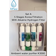 NPsui Filter set for Ambient Water Purifier K3000