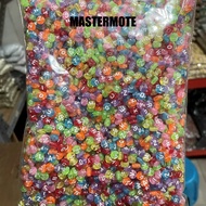 1 pound of transparent alphabet round letter beads craft materials