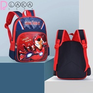 LAKAMIER Student Bag, Spiderman Elsa School Accessory Children School Backpack, Kawaii  Captain America Large Capacity Shoulder Rucksack Boys Girls