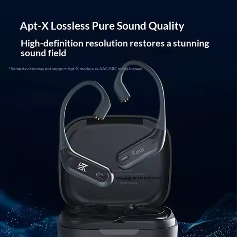 In Stock Kz Kz-Az09 Pro Wireless Bluetooth Ear Hook 5.2 Qualcomm Module 0.75 0.78 Pin Interface For 