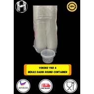 YOKOKO PP ROUND PLASTIC CONTAINER WITH LIDS / BEKAS DADIH CONTAINER / DISPOSABLE PLASTIC CONTAINER