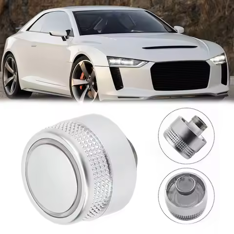 Car Multimedia Volume Rotary Button Switch Setting Navigation Main Menu Knob Cover For Audi A6/S6 C7