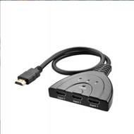HDMI切換器高清視頻轉換器hdmi分配器3進1出帶線（黑色）